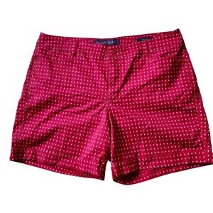 Gloria Vanderbilt Red Patterned Shorts. Size 10